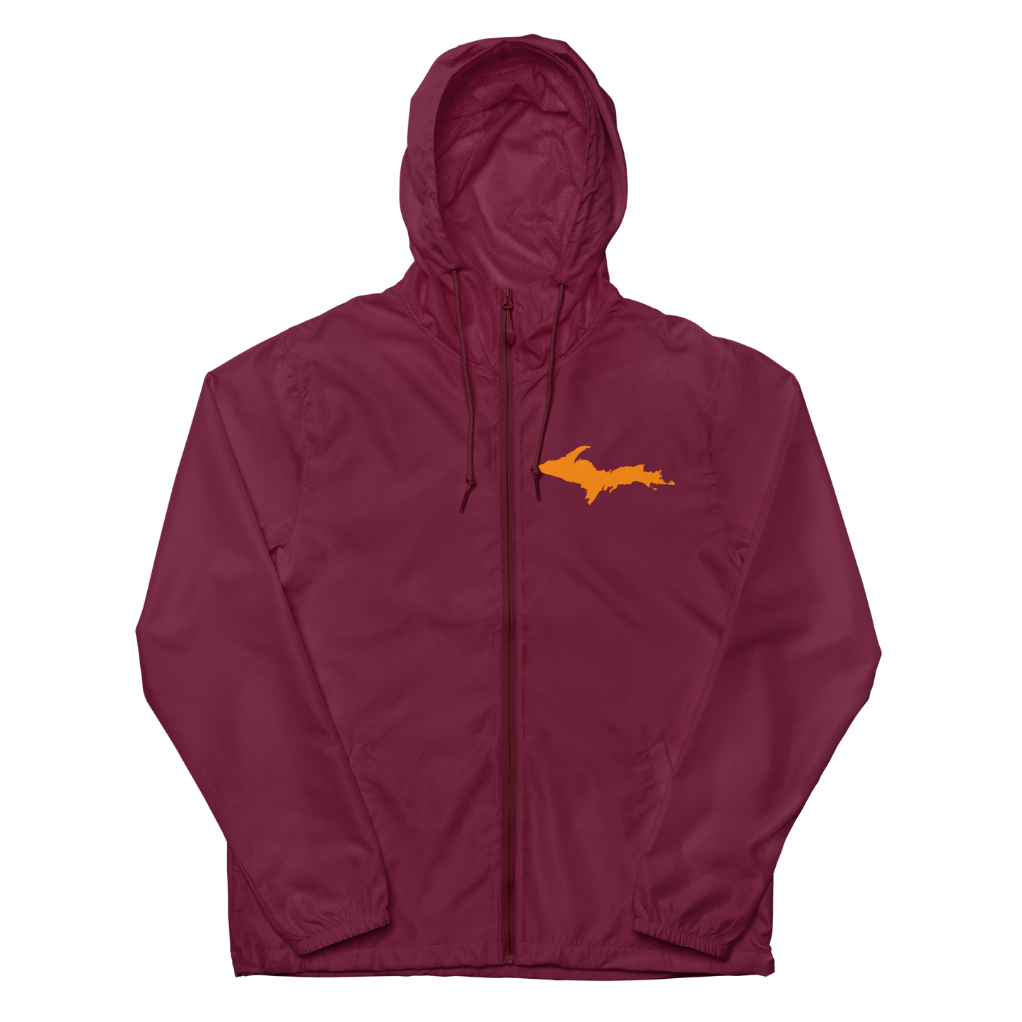 Michigan Upper Peninsula Windbreaker (w/ Orange UP Outline)