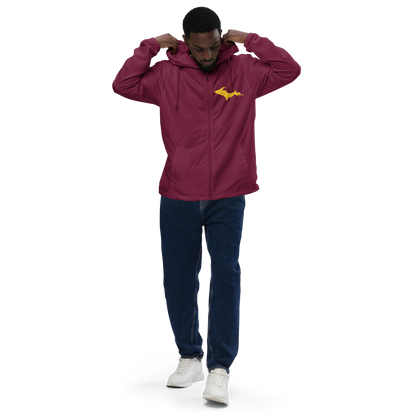 Michigan Upper Peninsula Windbreaker (w/ Gold UP Outline)