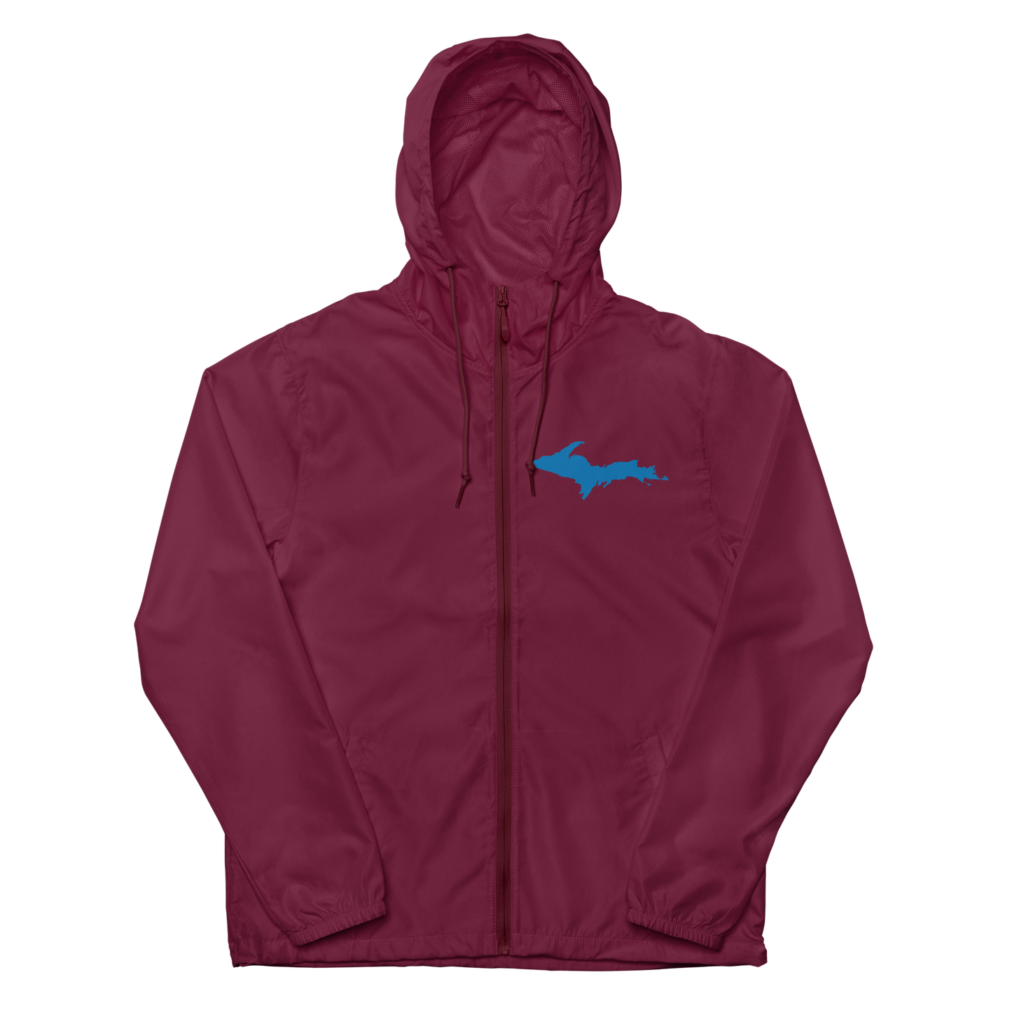 Michigan Upper Peninsula Windbreaker (w/ Azure UP Outline)