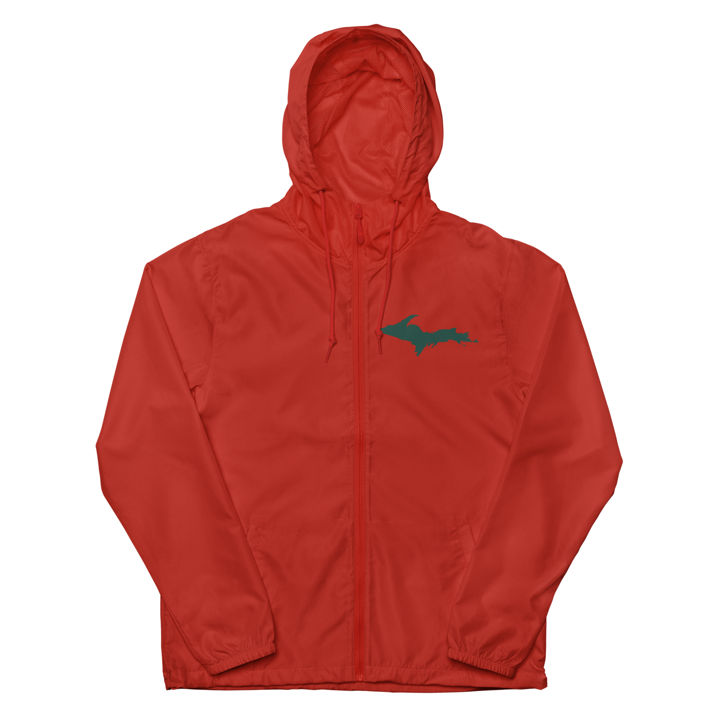 Michigan Upper Peninsula Windbreaker (w/ Green UP Outline)