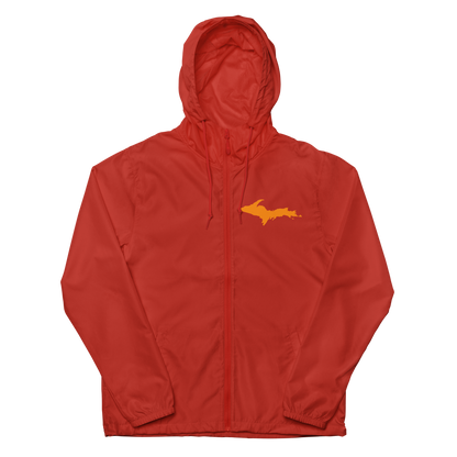 Michigan Upper Peninsula Windbreaker (w/ Orange UP Outline)