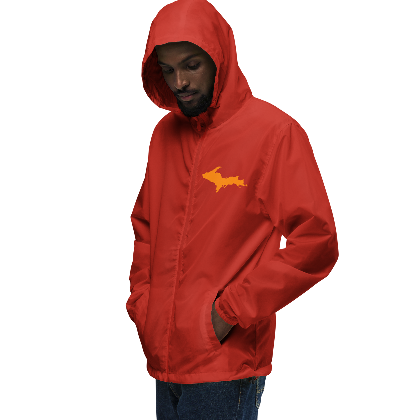 Michigan Upper Peninsula Windbreaker (w/ Orange UP Outline)