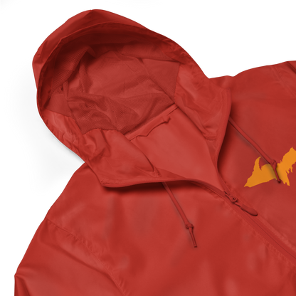 Michigan Upper Peninsula Windbreaker (w/ Orange UP Outline)