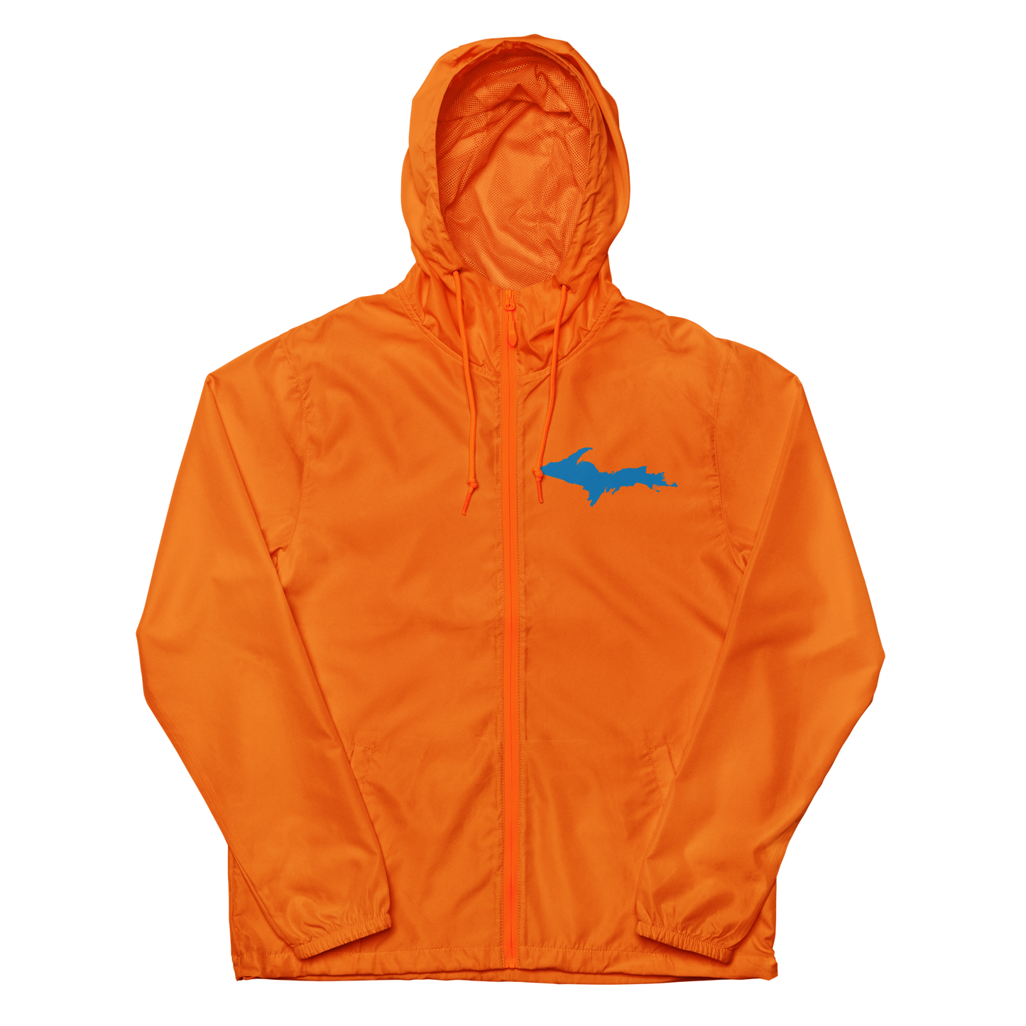 Michigan Upper Peninsula Windbreaker (w/ Azure UP Outline)