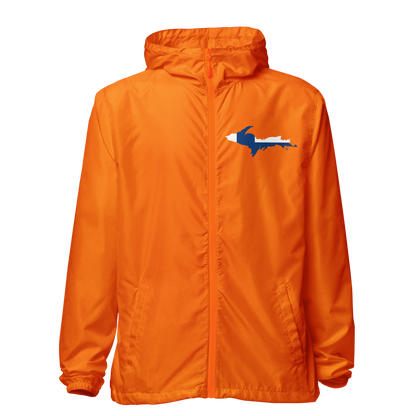 Michigan Upper Peninsula Windbreaker (w/ UP Finland Flag Outline)