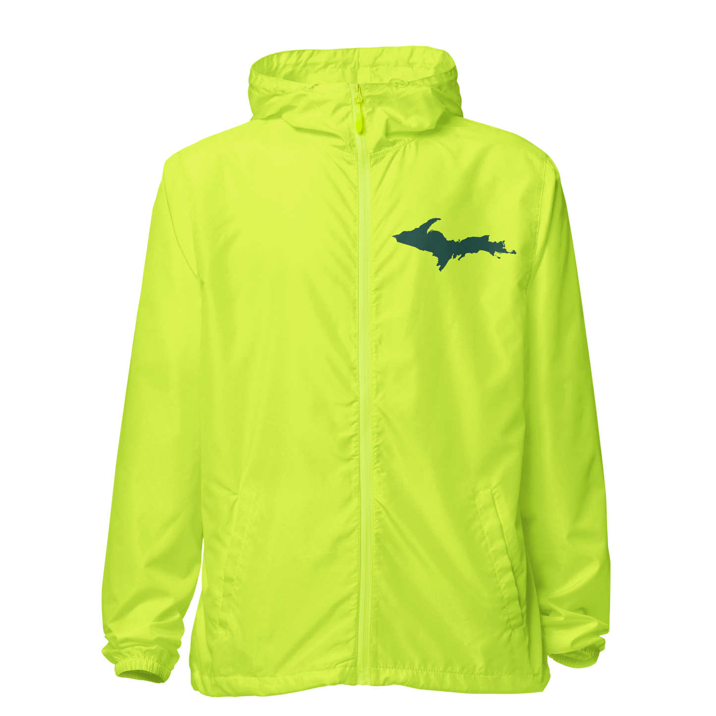 Michigan Upper Peninsula Windbreaker (w/ Green UP Outline)