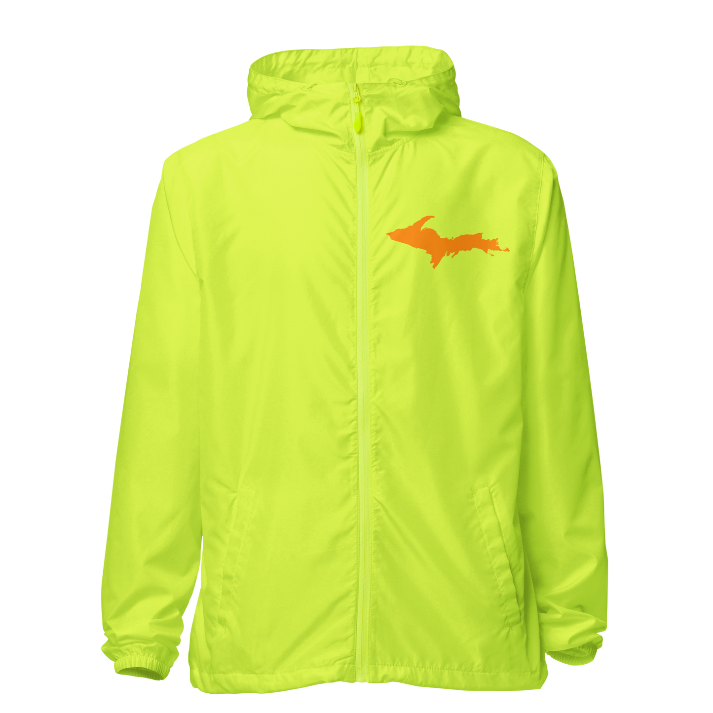 Michigan Upper Peninsula Windbreaker (w/ Orange UP Outline)