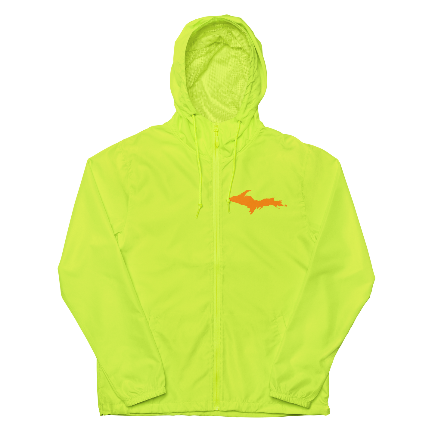 Michigan Upper Peninsula Windbreaker (w/ Orange UP Outline)