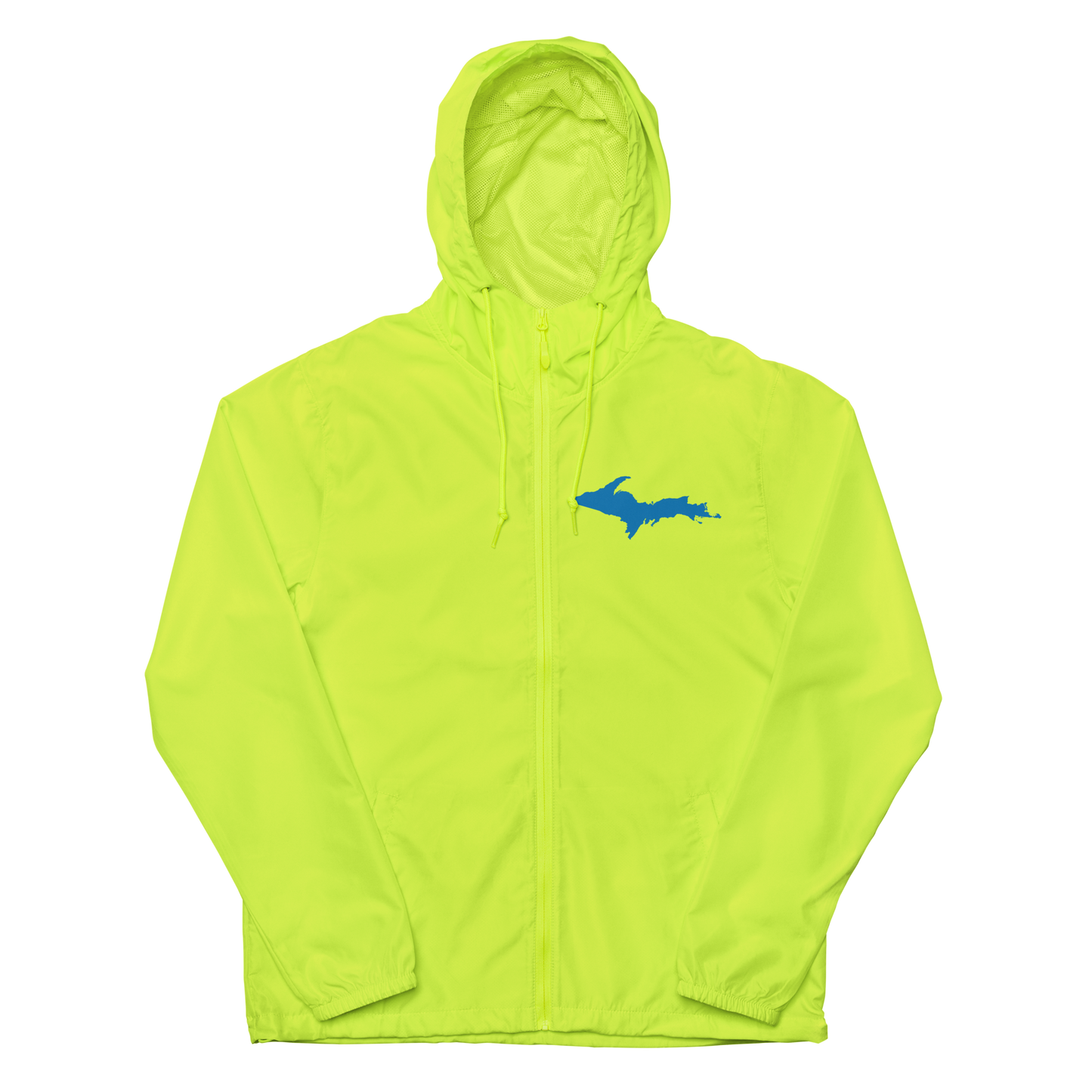 Michigan Upper Peninsula Windbreaker (w/ Azure UP Outline)