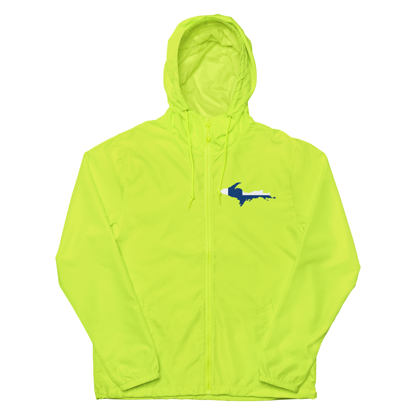 Michigan Upper Peninsula Windbreaker (w/ UP Finland Flag Outline)