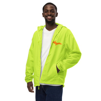 Michigan Upper Peninsula Windbreaker (w/ Orange UP Outline)