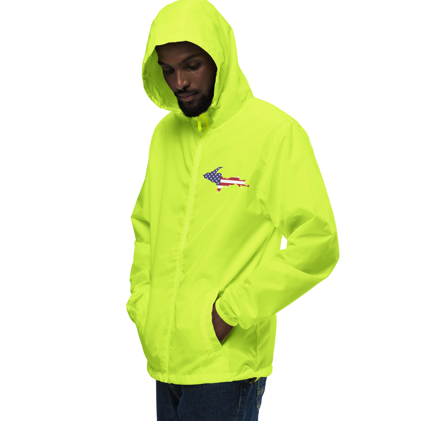 Michigan Upper Peninsula Windbreaker (w/ UP USA Flag Outline)