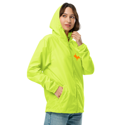 Michigan Upper Peninsula Windbreaker (w/ Orange UP Outline)