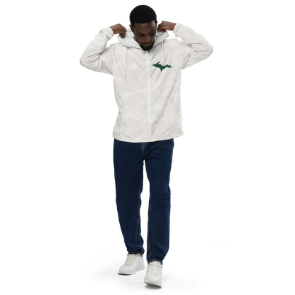 Michigan Upper Peninsula Windbreaker (w/ Green UP Outline)