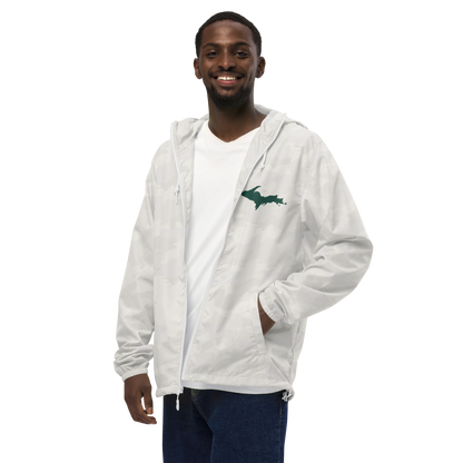 Michigan Upper Peninsula Windbreaker (w/ Green UP Outline)