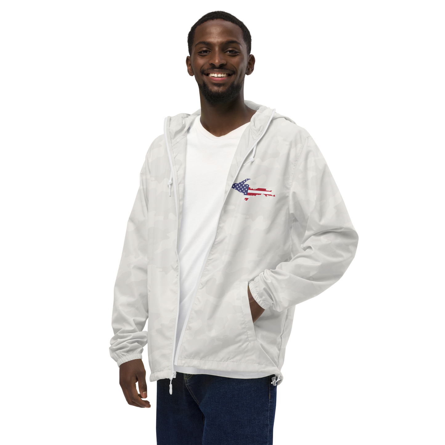 Michigan Upper Peninsula Windbreaker (w/ UP USA Flag Outline)