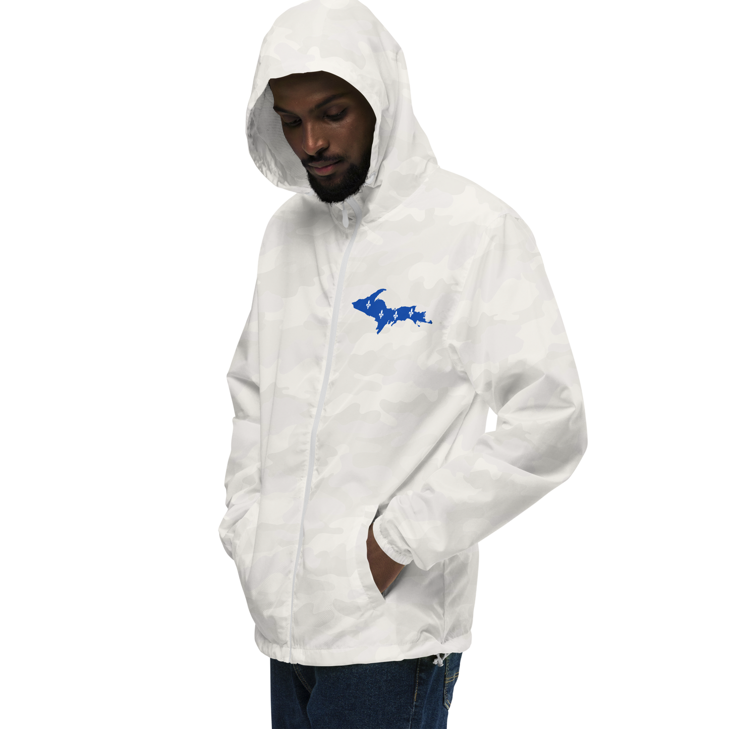 Michigan Upper Peninsula Windbreaker (w/ UP Quebec Flag Outline)