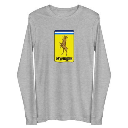 'Michigan' Unisex Long Sleeve T-Shirt (Italian Sports Car Parody)