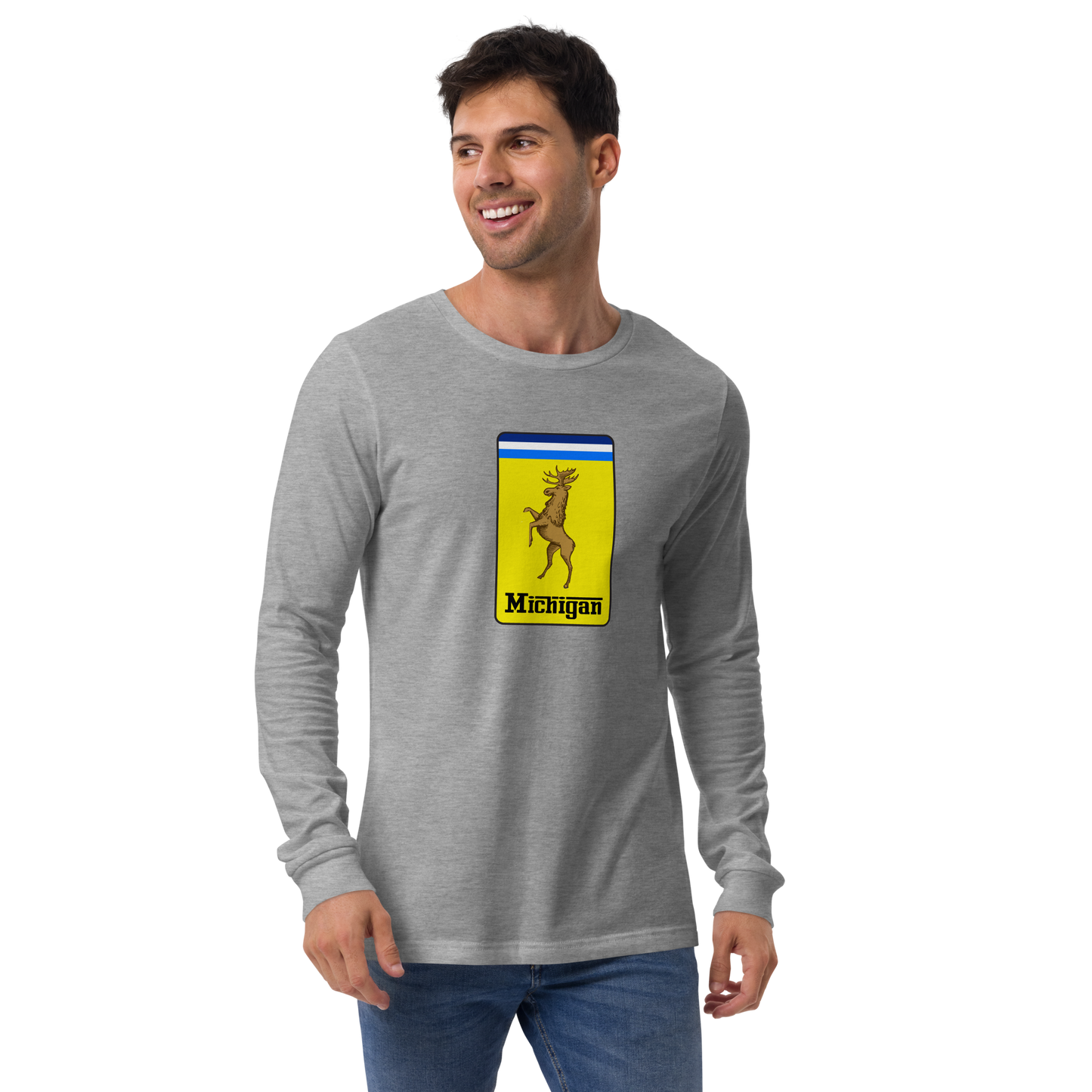 'Michigan' Unisex Long Sleeve T-Shirt (Italian Sports Car Parody)