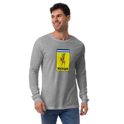 'Michigan' Unisex Long Sleeve T-Shirt (Italian Sports Car Parody)