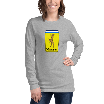 'Michigan' Unisex Long Sleeve T-Shirt (Italian Sports Car Parody)