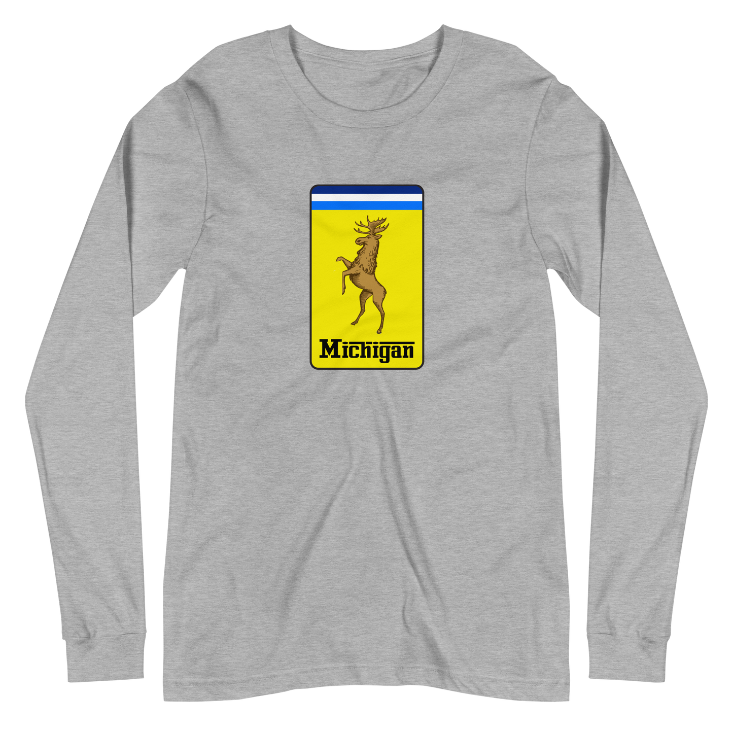 'Michigan' Unisex Long Sleeve T-Shirt (Italian Sports Car Parody)