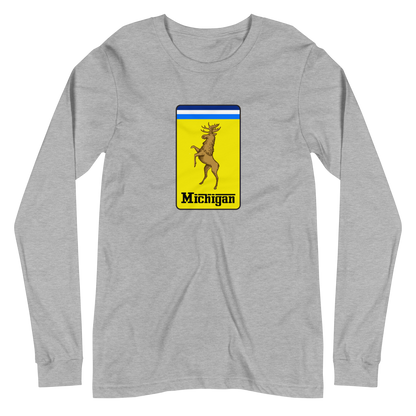 'Michigan' Unisex Long Sleeve T-Shirt (Italian Sports Car Parody)