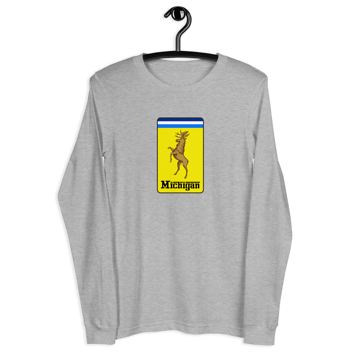 'Michigan' Unisex Long Sleeve T-Shirt (Italian Sports Car Parody)