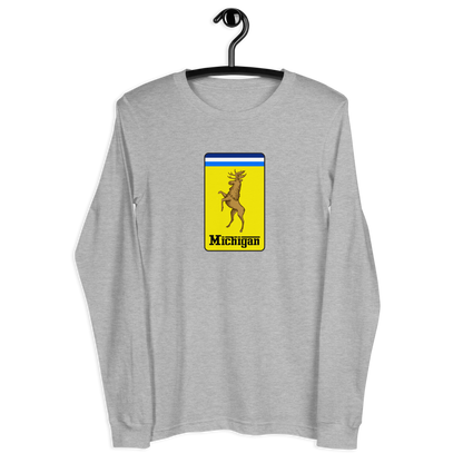 'Michigan' Unisex Long Sleeve T-Shirt (Italian Sports Car Parody)