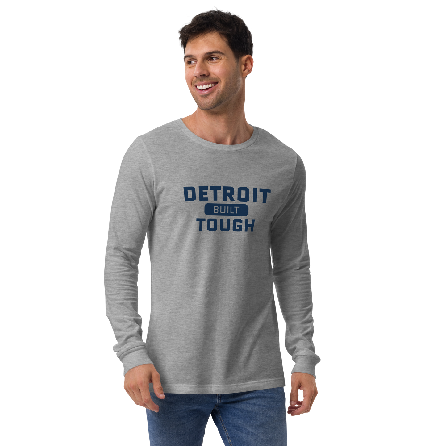 'Built Detroit Tough' Long Sleeve T-Shirt | Unisex