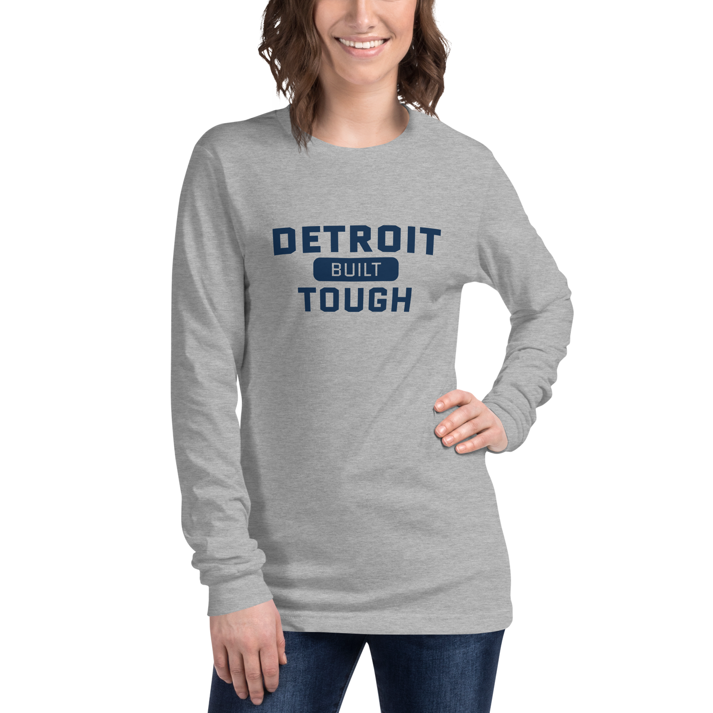 'Built Detroit Tough' Long Sleeve T-Shirt | Unisex