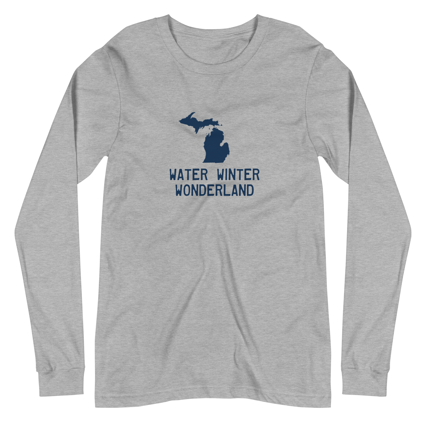 Michigan 'Water Winter Wonderland' Long Sleeve T-Shirt | Unisex