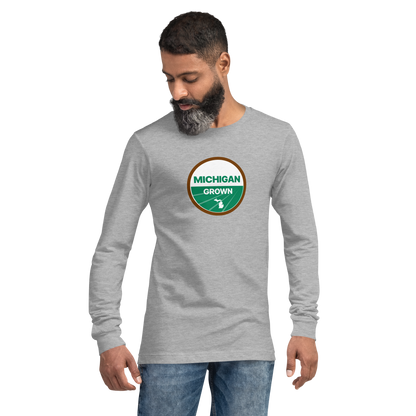 'Michigan Grown' Long Sleeve T-Shirt (Organic Certification Parody)