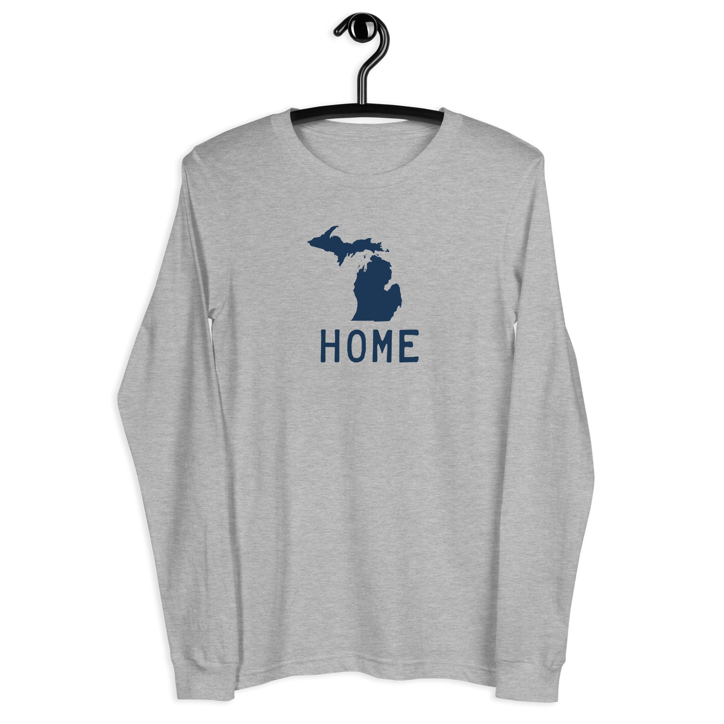 Michigan 'Home' T-Shirt (Licence Plate Font) | Unisex Long Sleeve