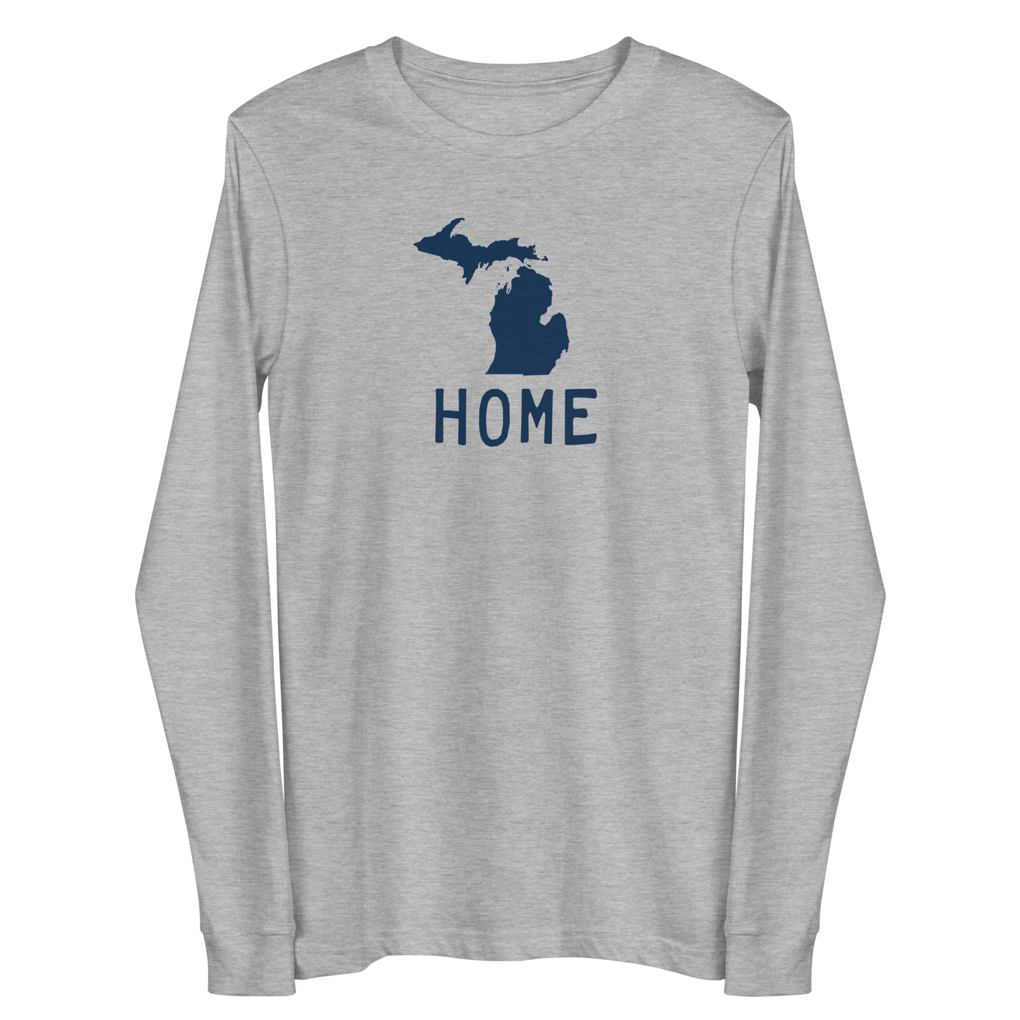 Michigan 'Home' T-Shirt (Licence Plate Font) | Unisex Long Sleeve