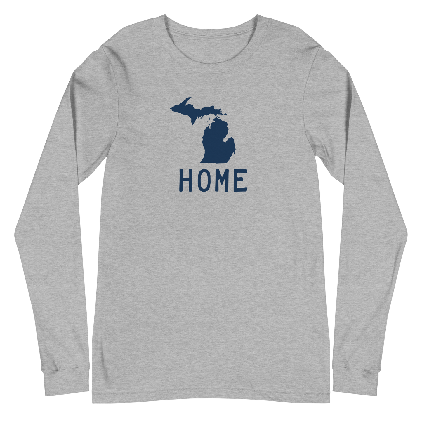 Michigan 'Home' T-Shirt (Licence Plate Font) | Unisex Long Sleeve