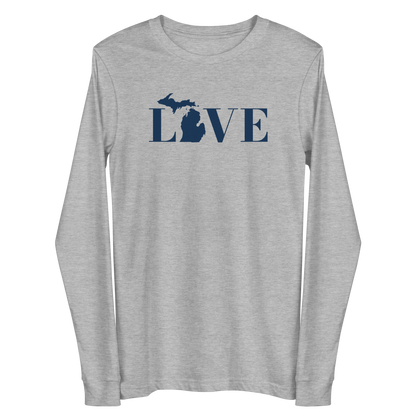 Michigan 'Love' T-Shirt (Didone Font) | Unisex Long Sleeve