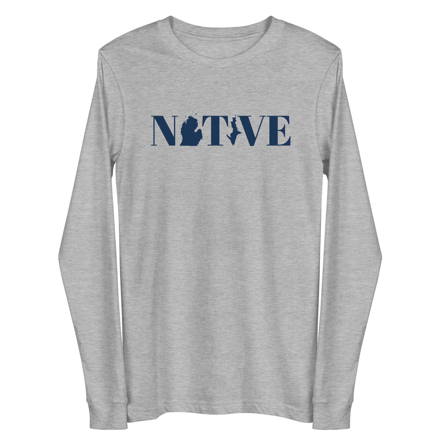 Michigan 'Native' T-Shirt (Didone Font) | Unisex Long Sleeve