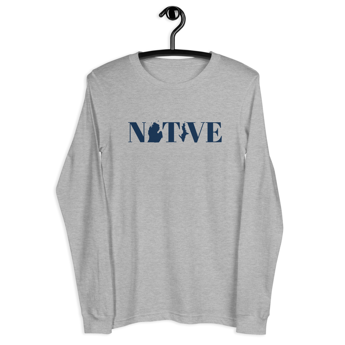 Michigan 'Native' T-Shirt (Didone Font) | Unisex Long Sleeve