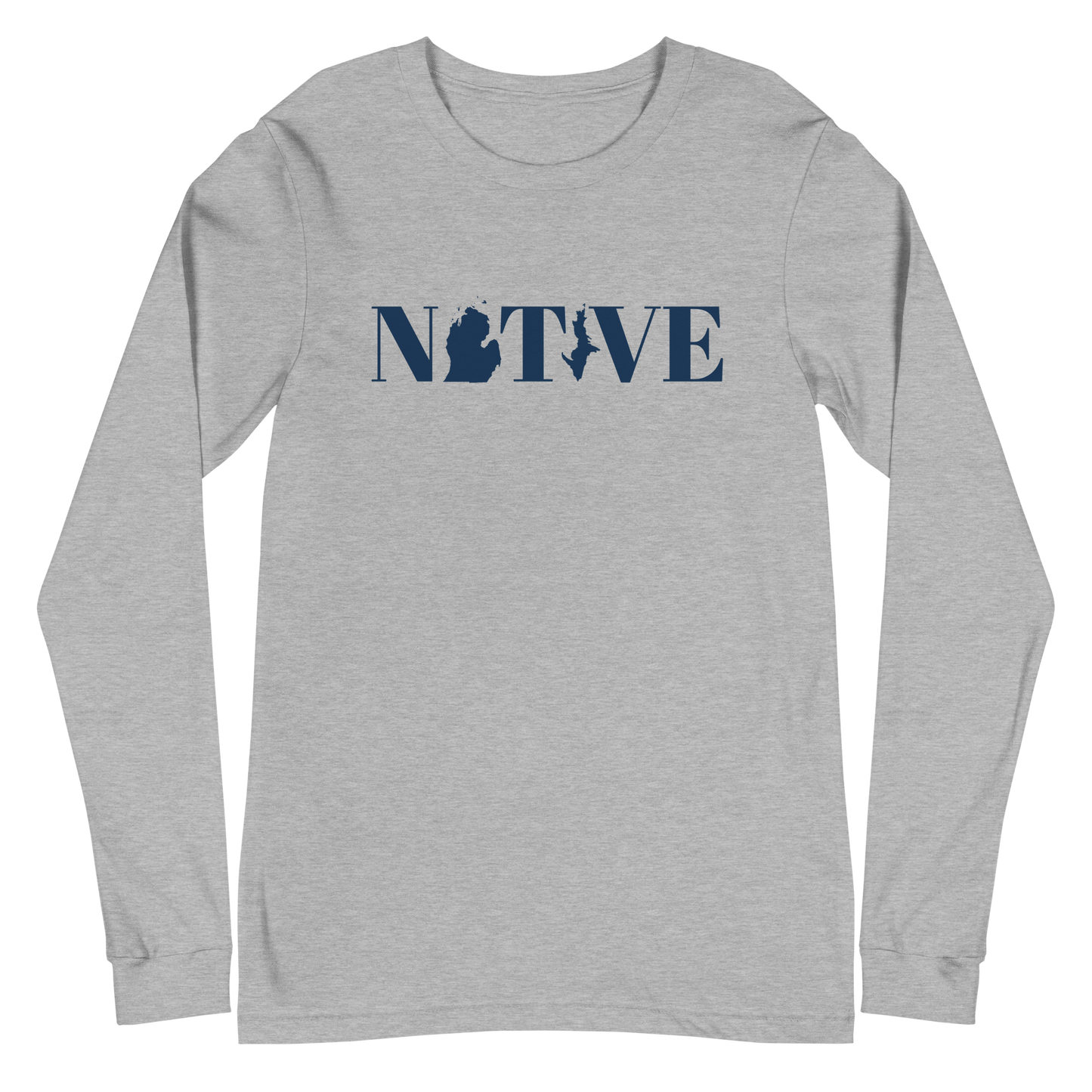 Michigan 'Native' T-Shirt (Didone Font) | Unisex Long Sleeve