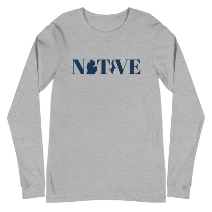 Michigan 'Native' T-Shirt (Didone Font) | Unisex Long Sleeve