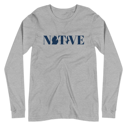 Michigan 'Native' T-Shirt (Didone Font) | Unisex Long Sleeve