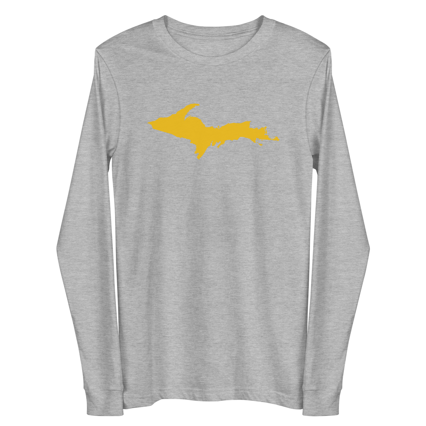 Michigan Upper Peninsula T-Shirt (w/ Gold UP Outline) | Unisex Long Sleeve