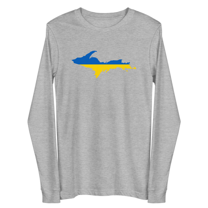 Michigan Upper Peninsula T-Shirt (w/ UP Ukraine Outline) | Unisex Long Sleeve