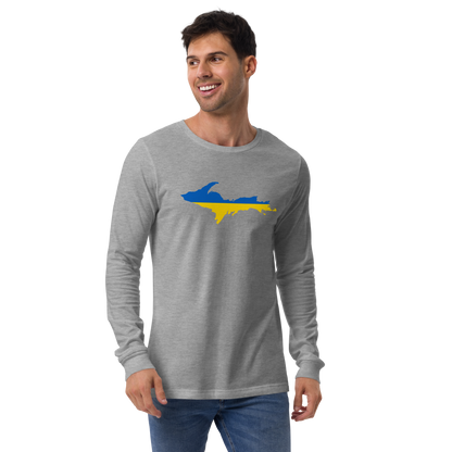 Michigan Upper Peninsula T-Shirt (w/ UP Ukraine Outline) | Unisex Long Sleeve