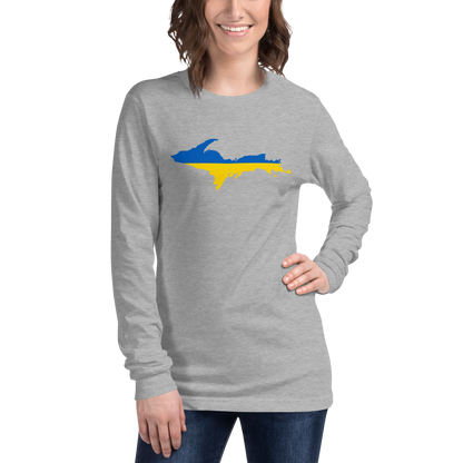 Michigan Upper Peninsula T-Shirt (w/ UP Ukraine Outline) | Unisex Long Sleeve