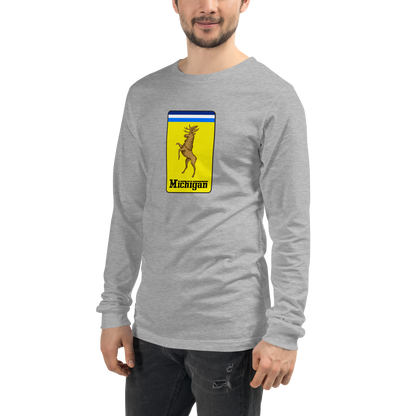 'Michigan' Unisex Long Sleeve T-Shirt (Italian Sports Car Parody)