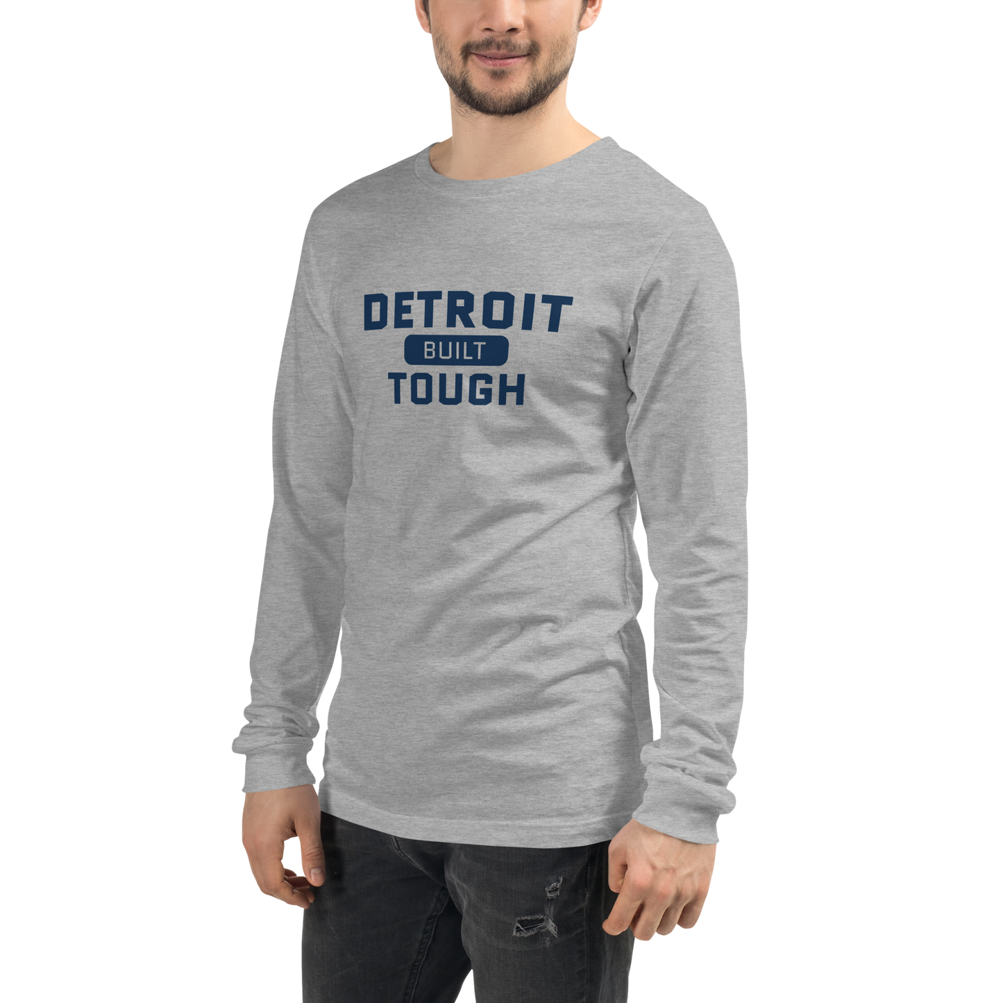 'Built Detroit Tough' Long Sleeve T-Shirt | Unisex