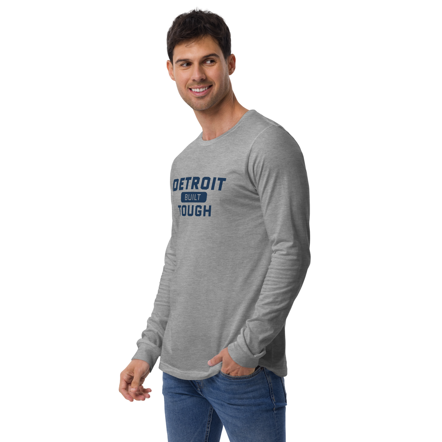 'Built Detroit Tough' Long Sleeve T-Shirt | Unisex