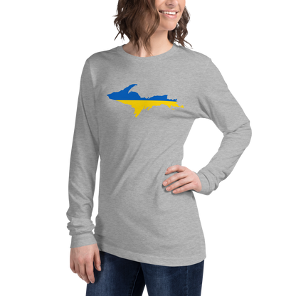 Michigan Upper Peninsula T-Shirt (w/ UP Ukraine Outline) | Unisex Long Sleeve